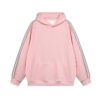Pink Star Pattern Graphic Hoodie