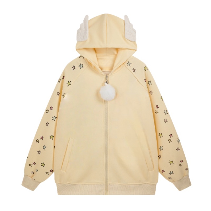 Chic & Unique Design Hoodie — Yellow