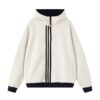 Apple Accent Zip-Up Hoodie