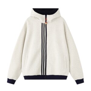 Apple Accent Zip-Up Hoodie