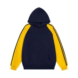 Streetwear Contrast Stitch Hoodie