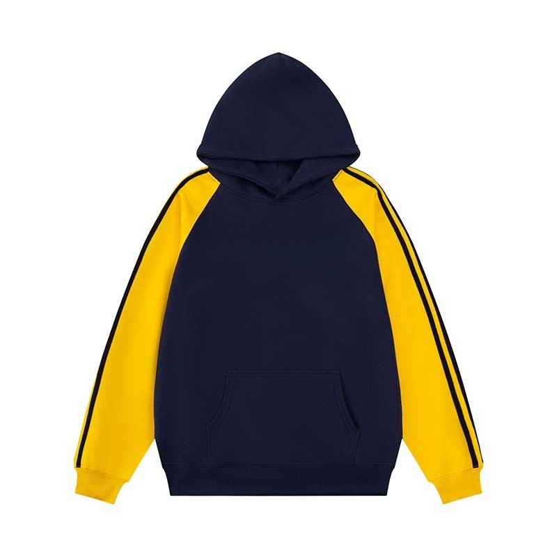 Streetwear Contrast Stitch Hoodie